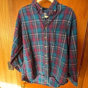 Vintage Pendleton Wool Plaid Flannel: Size XL or men Medium